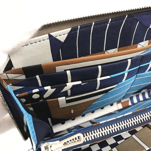 HERMES Azap Long Silkine Long wallet Round zipper - Picture 11 of 16